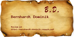 Bernhardt Dominik névjegykártya