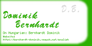 dominik bernhardt business card